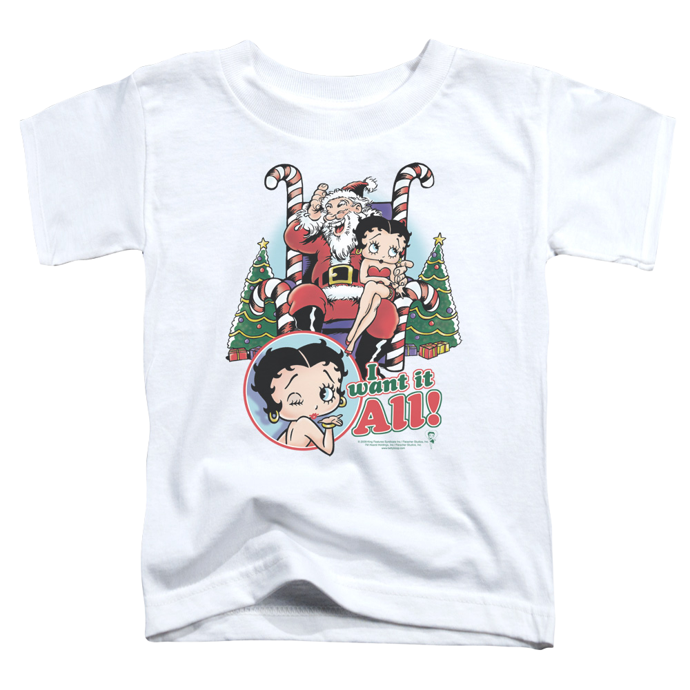 Betty Boop I Want It All - Toddler T-Shirt Toddler T-Shirt Betty Boop