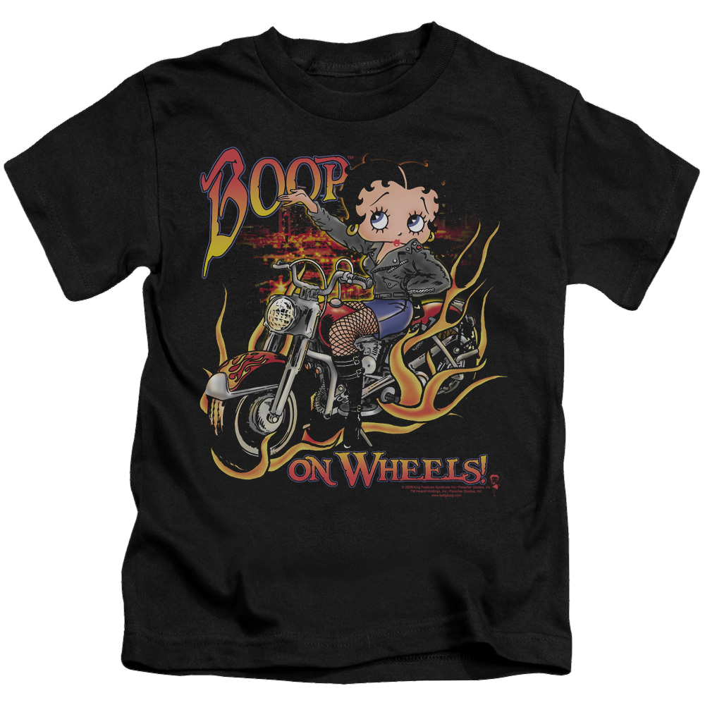 Betty Boop On Wheels - Kid's T-Shirt Kid's T-Shirt (Ages 4-7) Betty Boop
