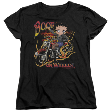 Betty Boop On Wheels - Women's T-Shirt Women's T-Shirt Betty Boop