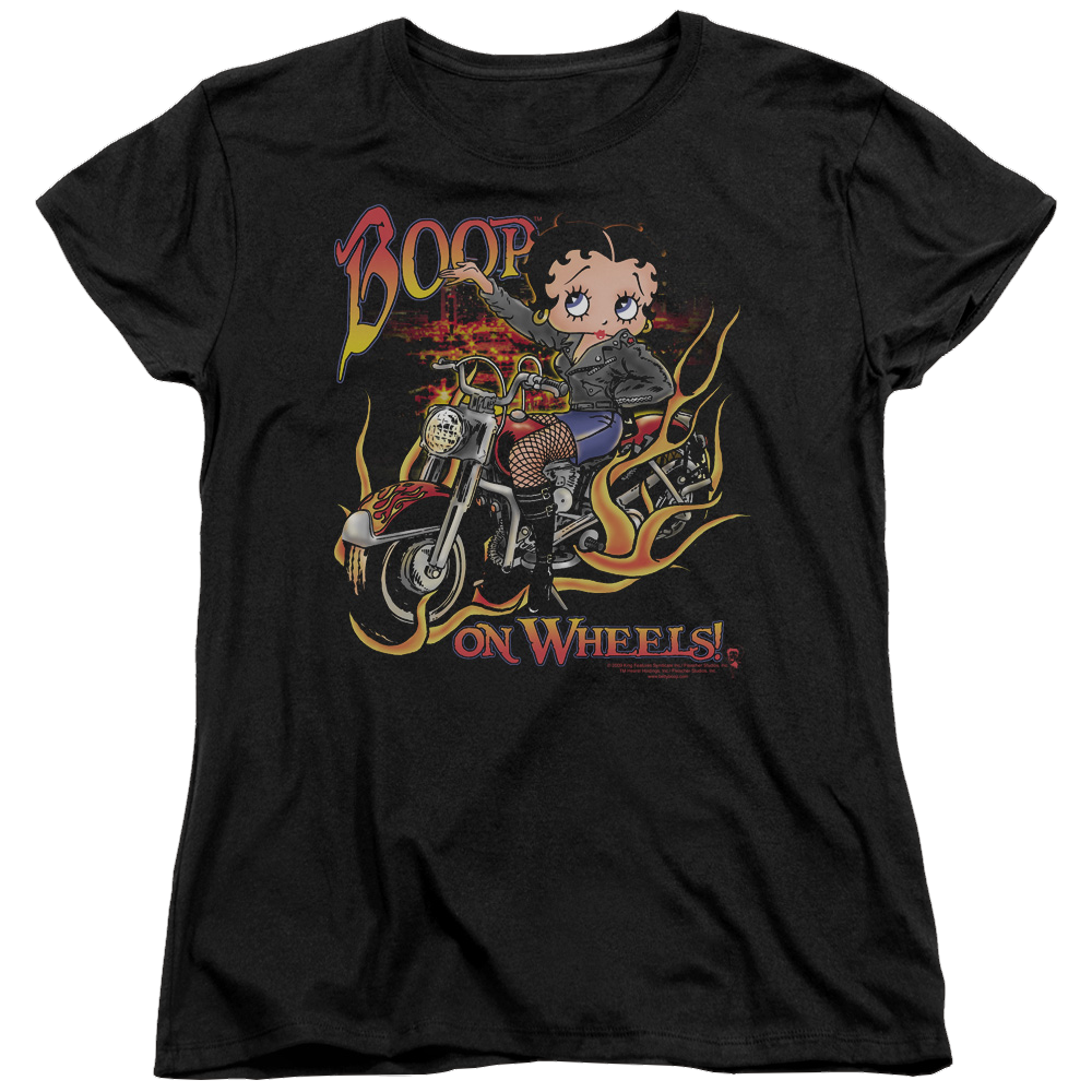 Betty Boop On Wheels - Women's T-Shirt Women's T-Shirt Betty Boop