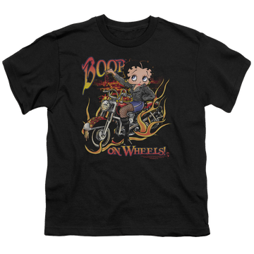 Betty Boop On Wheels - Youth T-Shirt Youth T-Shirt (Ages 8-12) Betty Boop