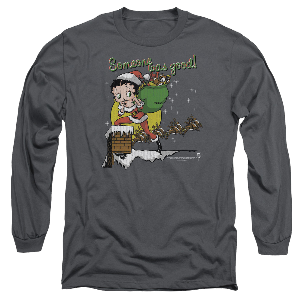 Betty Boop Chimney - Men's Long Sleeve T-Shirt Men's Long Sleeve T-Shirt Betty Boop