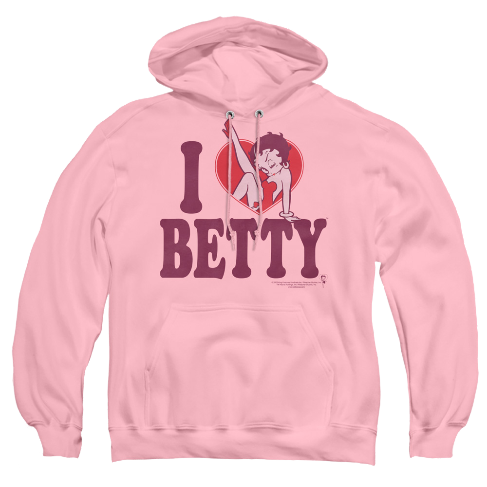 Betty Boop I Heart Betty - Pullover Hoodie Pullover Hoodie Betty Boop