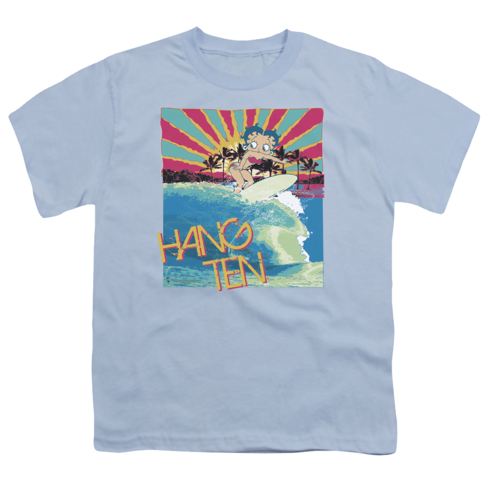 Betty Boop Hang Ten - Youth T-Shirt Youth T-Shirt (Ages 8-12) Betty Boop