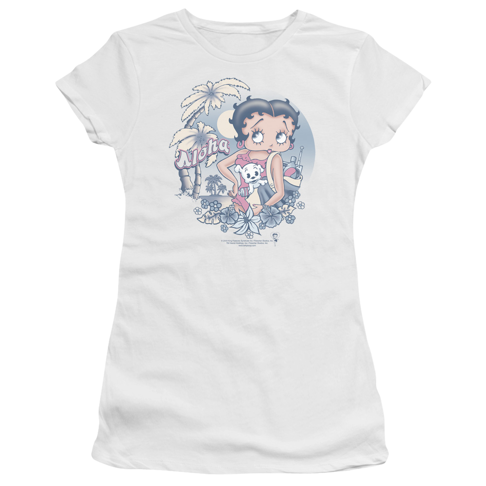Betty Boop Aloha - Juniors T-Shirt Juniors T-Shirt Betty Boop