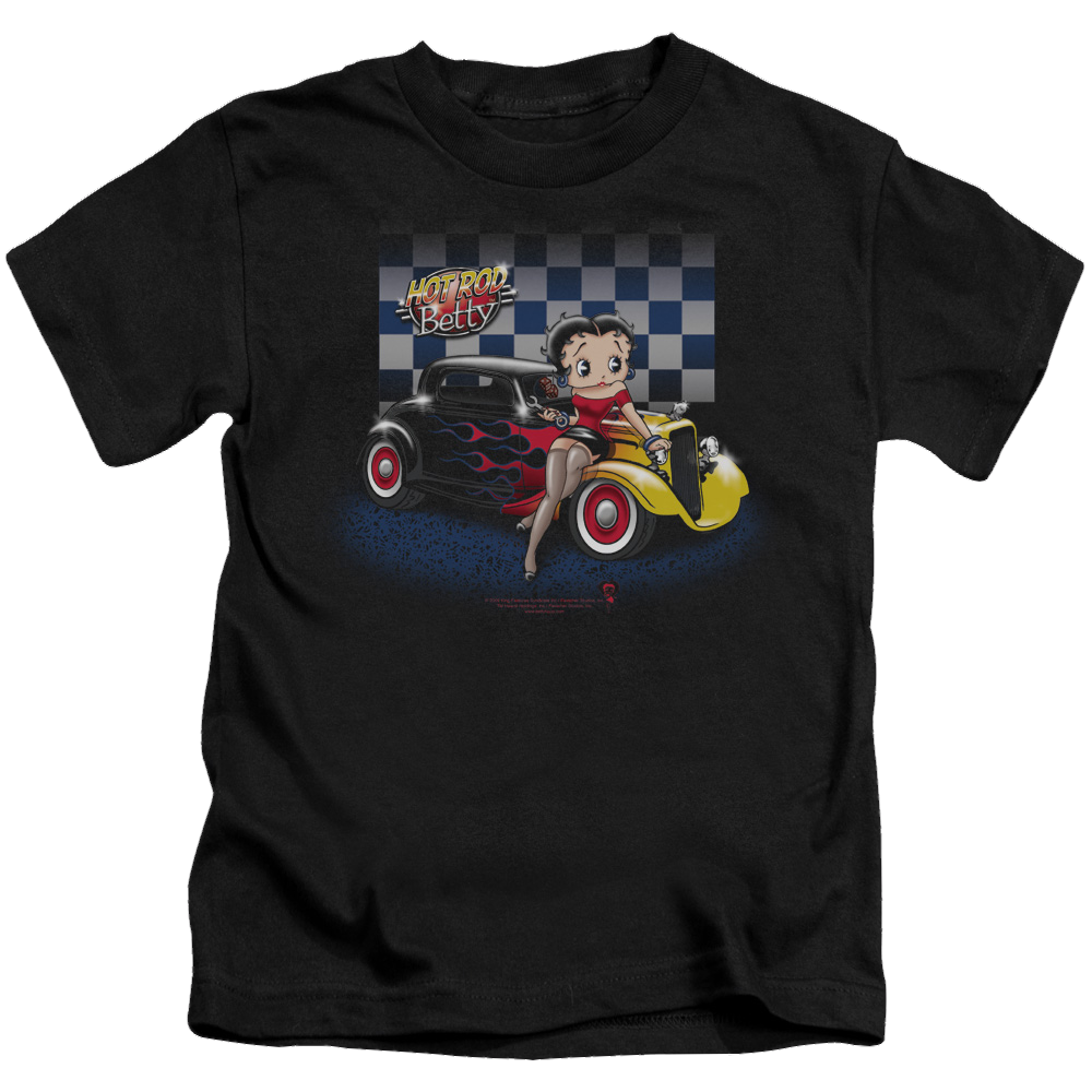 Betty Boop Hot Rod Boop - Kid's T-Shirt Kid's T-Shirt (Ages 4-7) Betty Boop