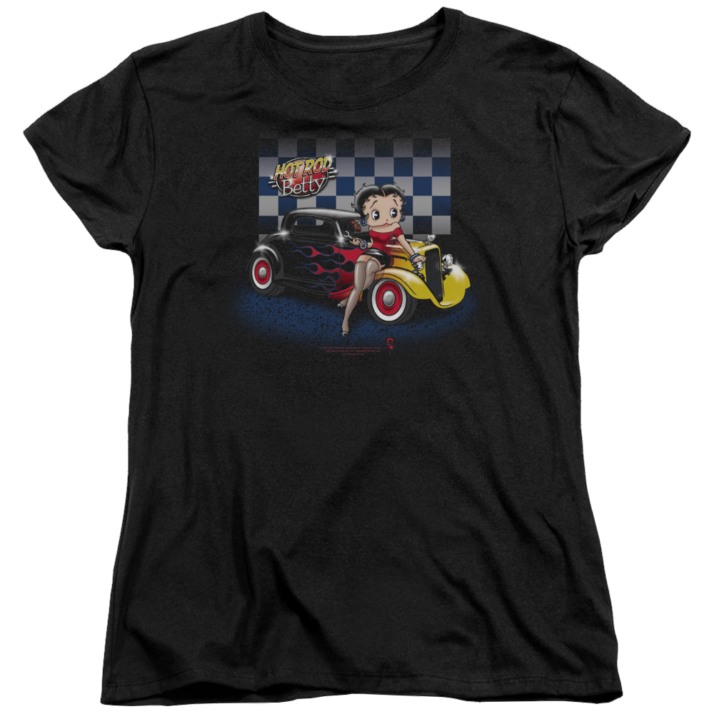 Betty Boop Hot Rod Boop - Women's T-Shirt Women's T-Shirt Betty Boop