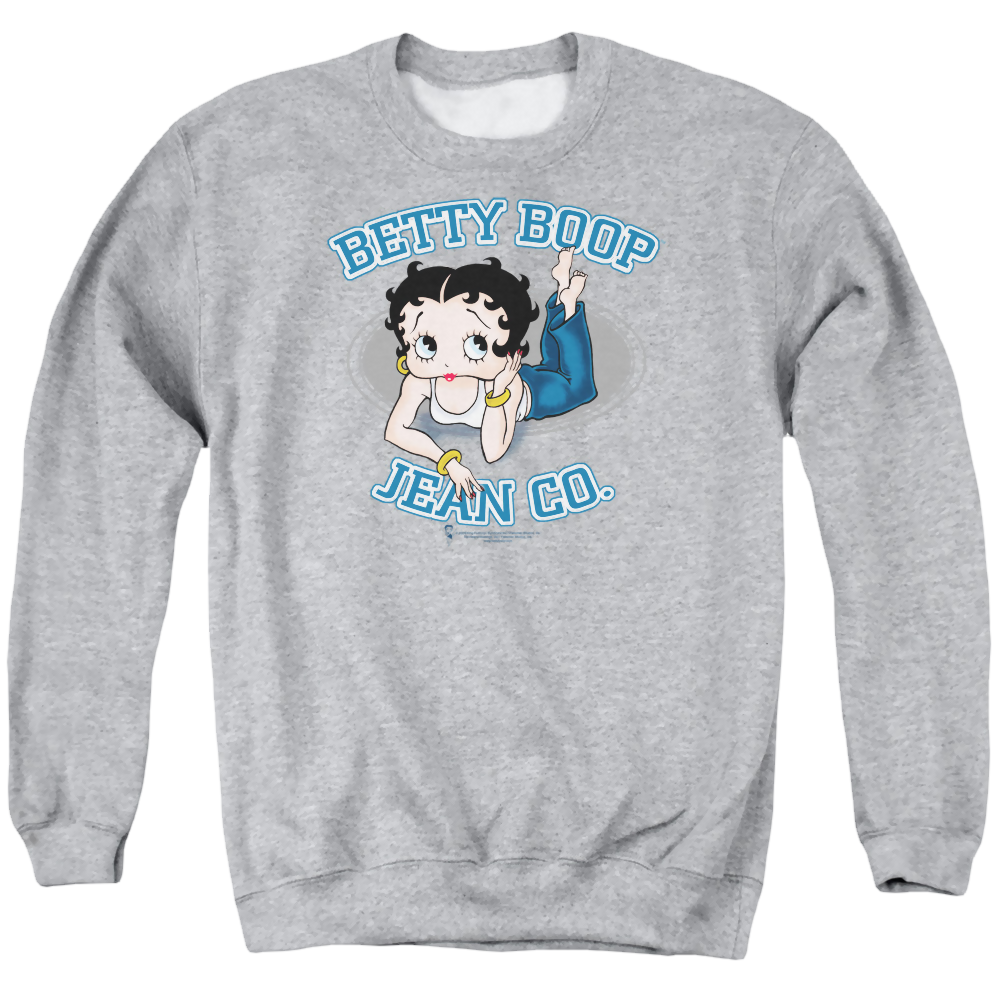 Betty Boop Jean Co - Men's Crewneck Sweatshirt Men's Crewneck Sweatshirt Betty Boop