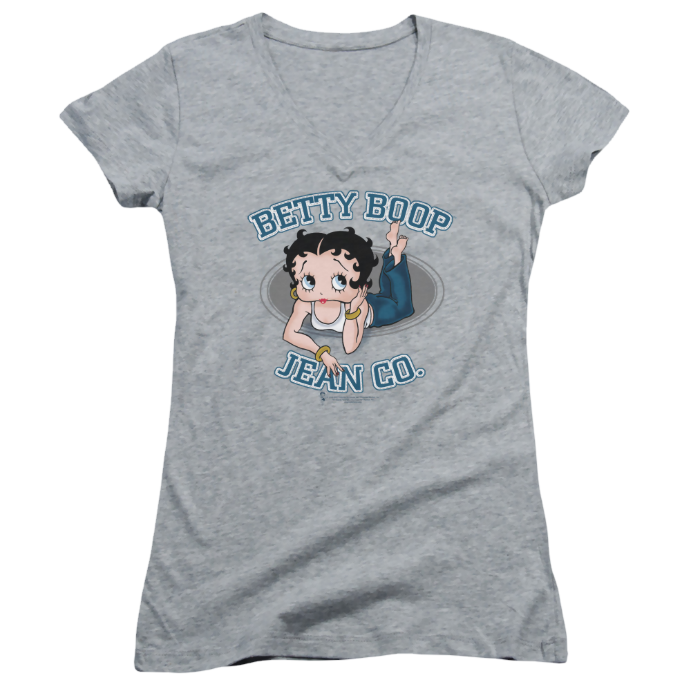 Betty Boop Jean Co - Juniors V-Neck T-Shirt Juniors V-Neck T-Shirt Betty Boop