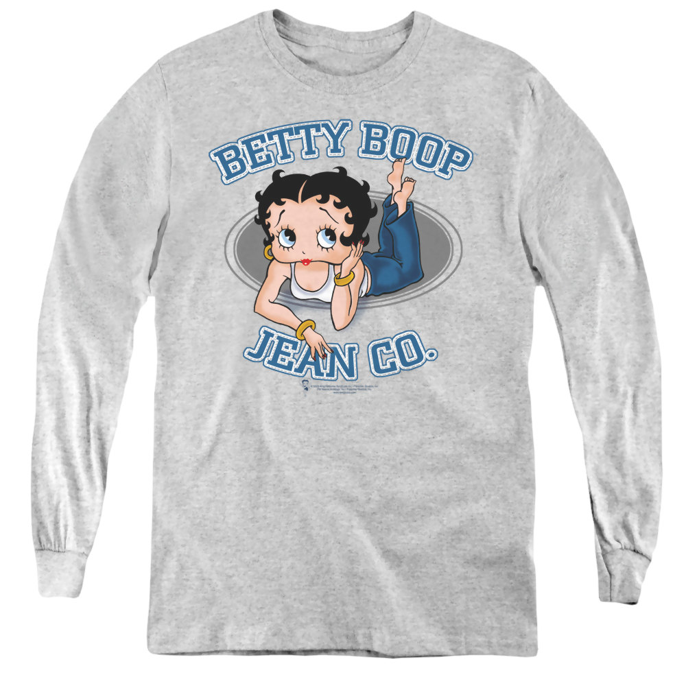 Betty Boop Jean Co - Youth Long Sleeve T-Shirt Youth Long Sleeve T-Shirt Betty Boop