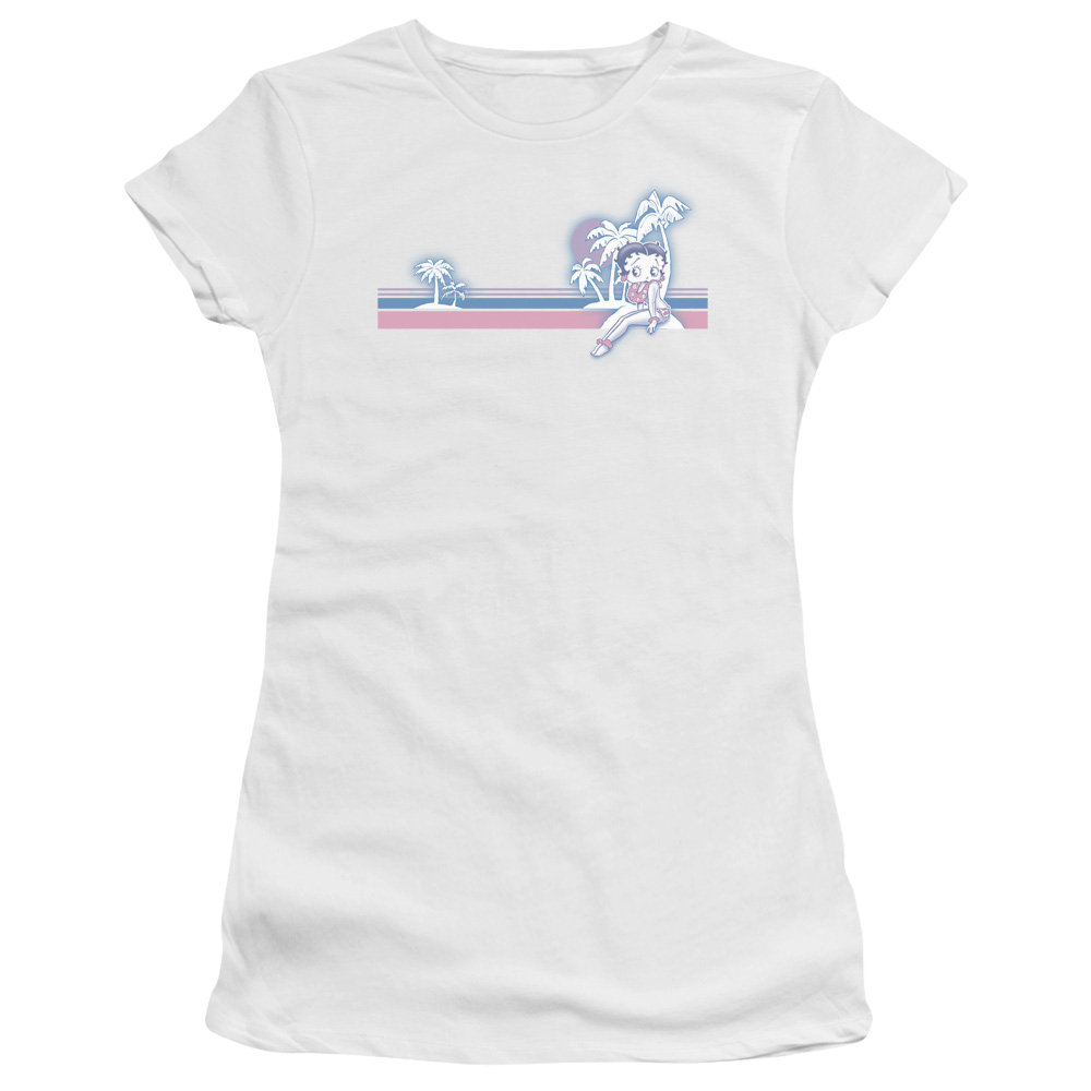 Betty Boop Reto Surf Band - Juniors T-Shirt Juniors T-Shirt Betty Boop