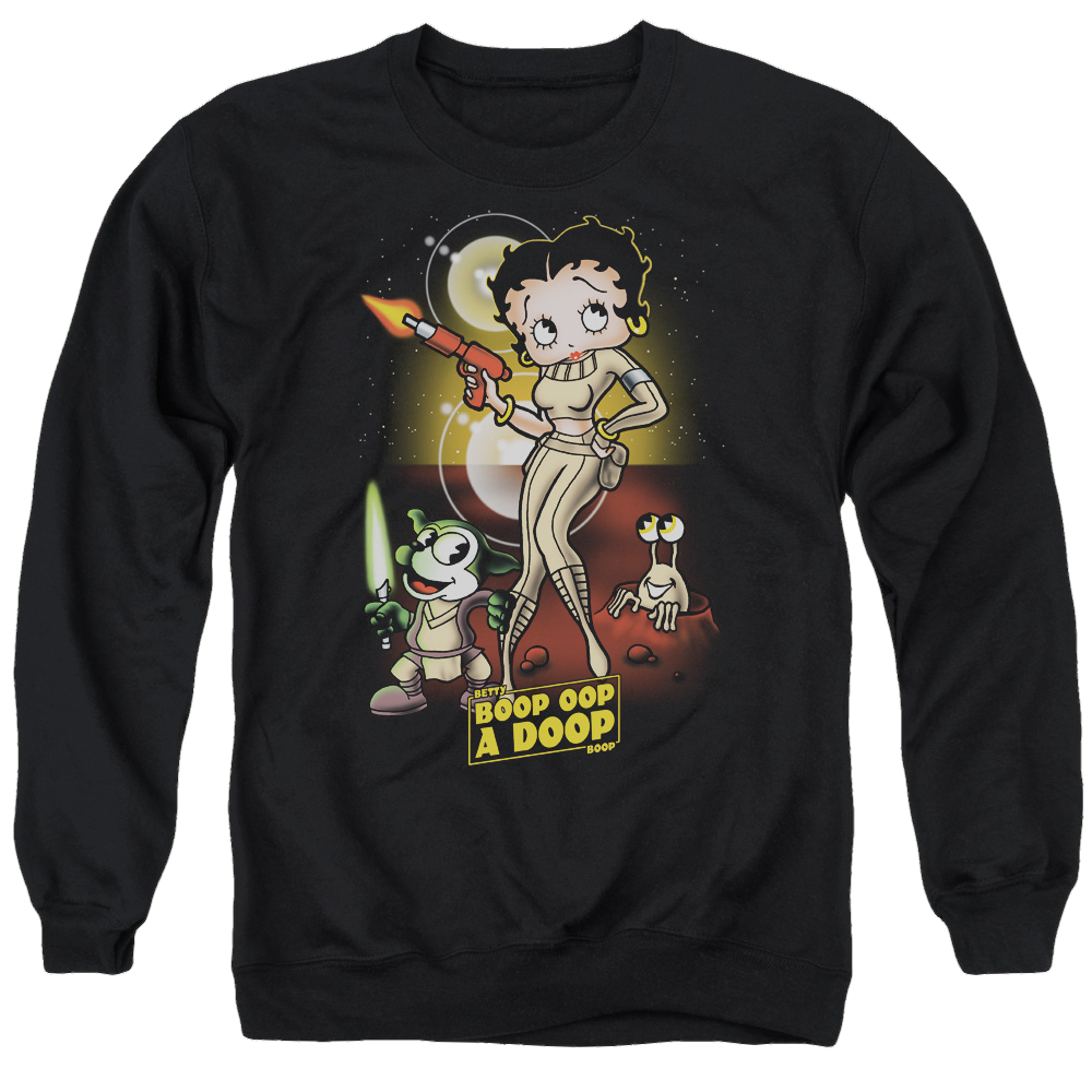 Betty Boop Star Princess - Men's Crewneck Sweatshirt Men's Crewneck Sweatshirt Betty Boop