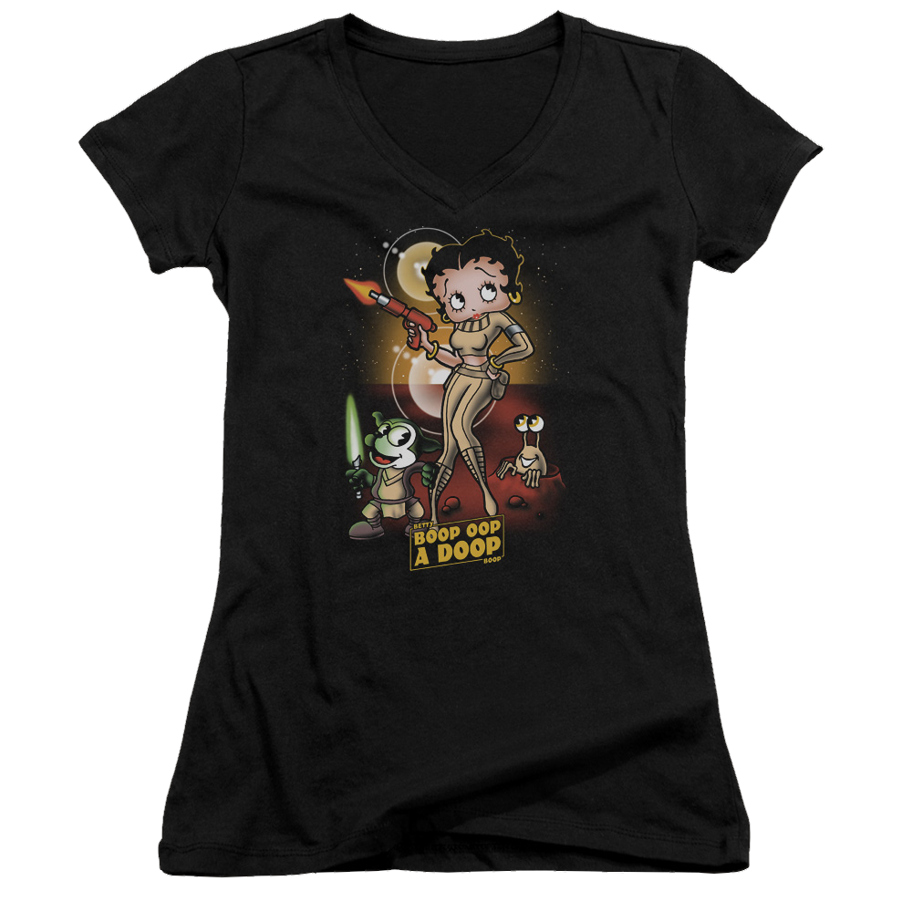 Betty Boop Star Princess - Juniors V-Neck T-Shirt Juniors V-Neck T-Shirt Betty Boop