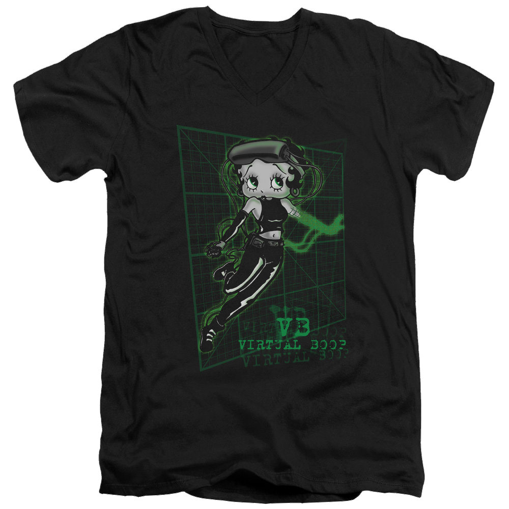 Betty Boop Virtual Boop - Men's V-Neck T-Shirt Men's V-Neck T-Shirt Betty Boop