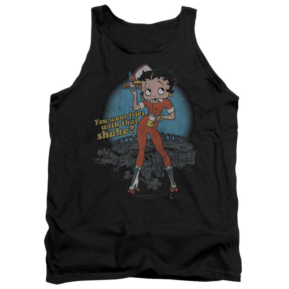 Betty Boop Fries With That Men's Tank Men's Tank Betty Boop