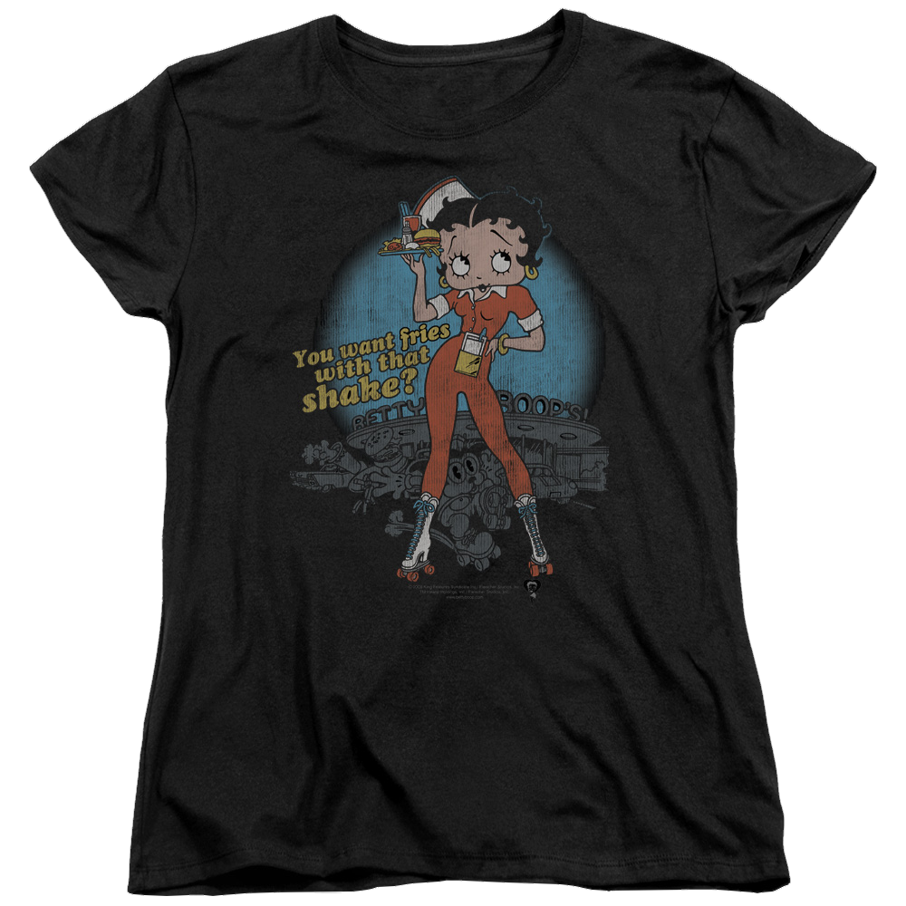 Betty Boop Fries With That - Women's T-Shirt Women's T-Shirt Betty Boop