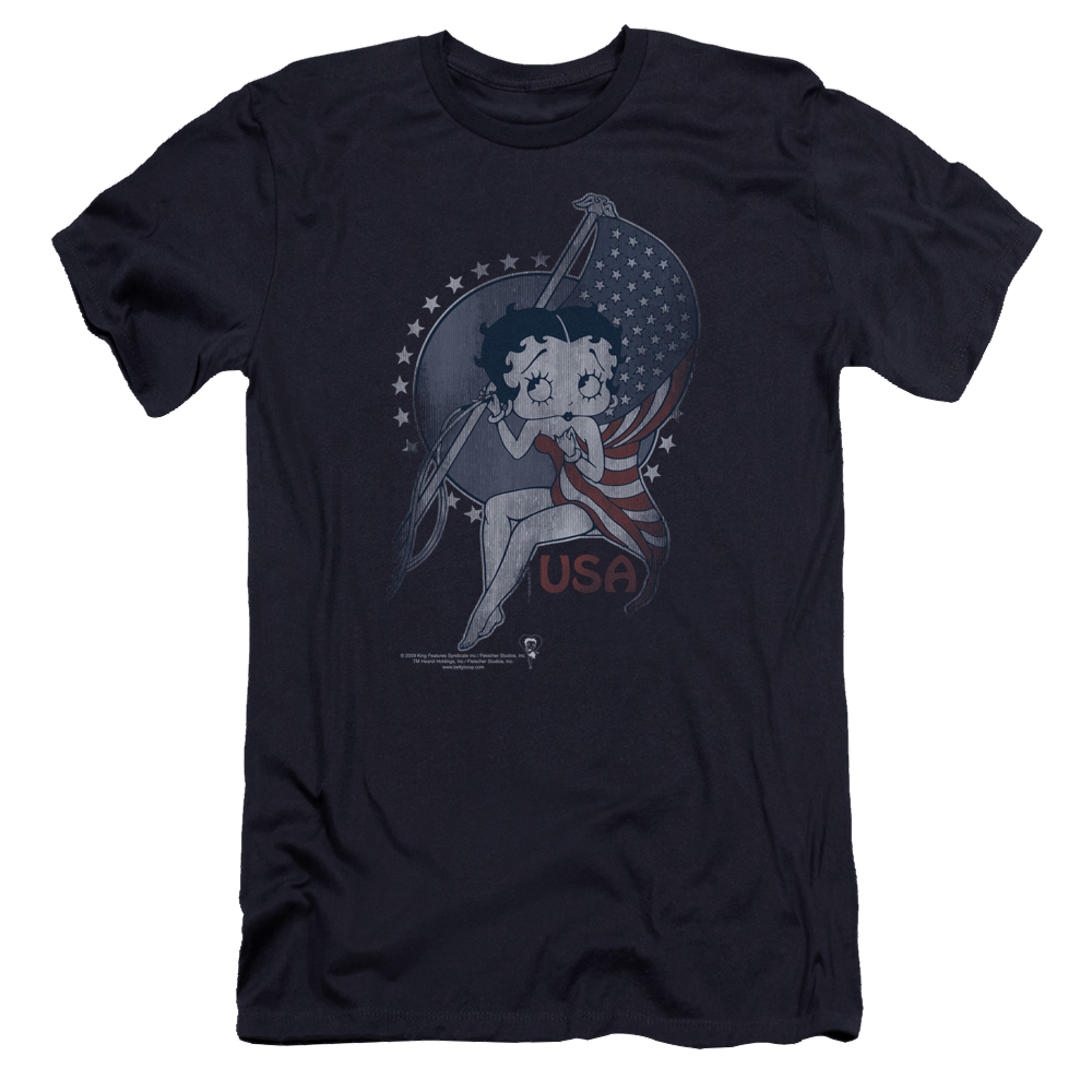 Betty Boop Proud Betty - Men's Premium Slim Fit T-Shirt Men's Premium Slim Fit T-Shirt Betty Boop