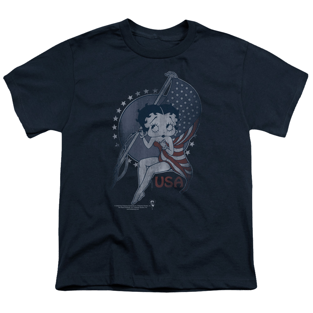 Betty Boop Proud Betty - Youth T-Shirt Youth T-Shirt (Ages 8-12) Betty Boop