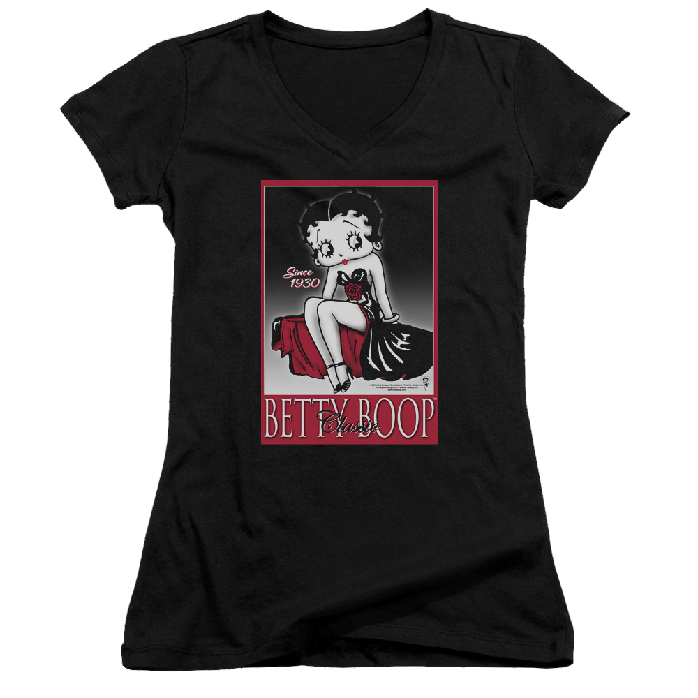 Betty Boop Classic - Juniors V-Neck T-Shirt Juniors V-Neck T-Shirt Betty Boop