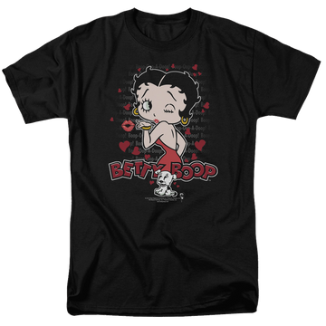 Betty Boop Classic Kiss - Men's Regular Fit T-Shirt Men's Regular Fit T-Shirt Betty Boop