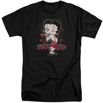 Betty Boop Classic Kiss - Men's Tall Fit T-Shirt Men's Tall Fit T-Shirt Betty Boop