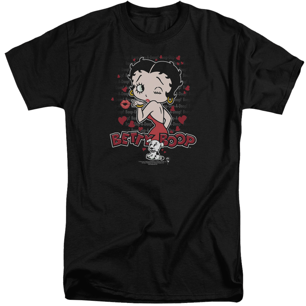 Betty Boop Classic Kiss - Men's Tall Fit T-Shirt Men's Tall Fit T-Shirt Betty Boop