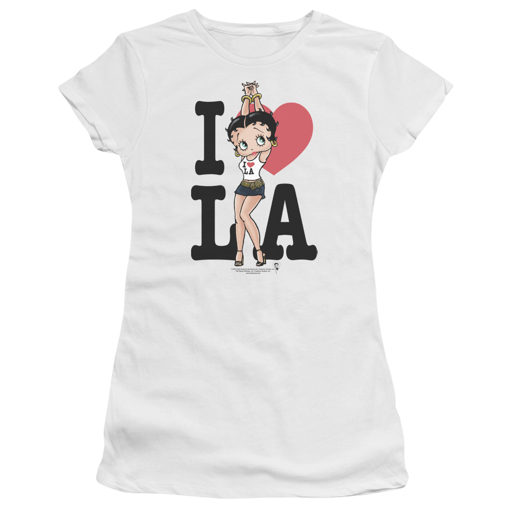 Betty Boop I Heart La - Juniors T-Shirt Juniors T-Shirt Betty Boop