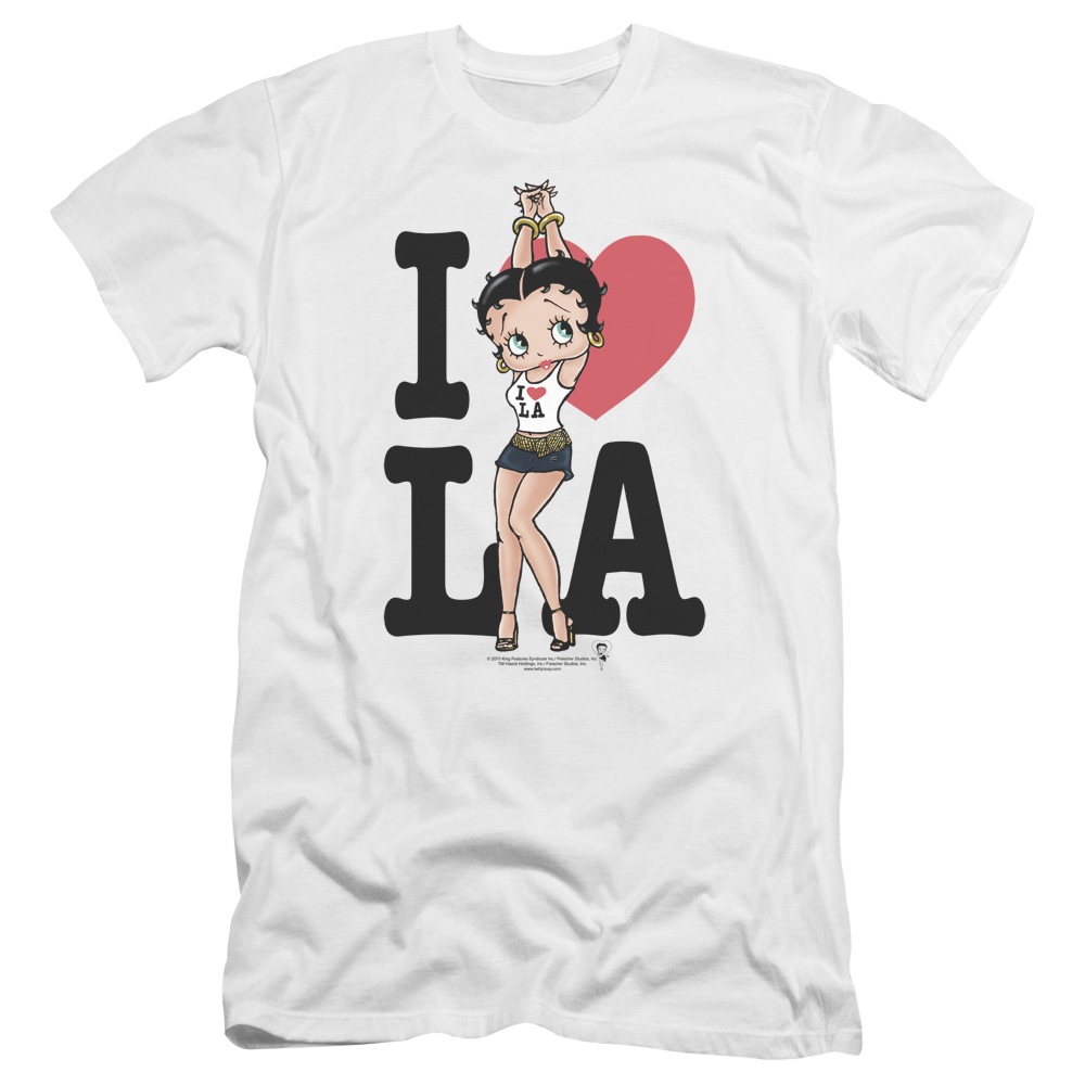 Betty Boop I Heart La - Men's Premium Slim Fit T-Shirt Men's Premium Slim Fit T-Shirt Betty Boop