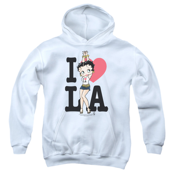 Betty Boop I Heart La - Youth Hoodie Youth Hoodie (Ages 8-12) Betty Boop