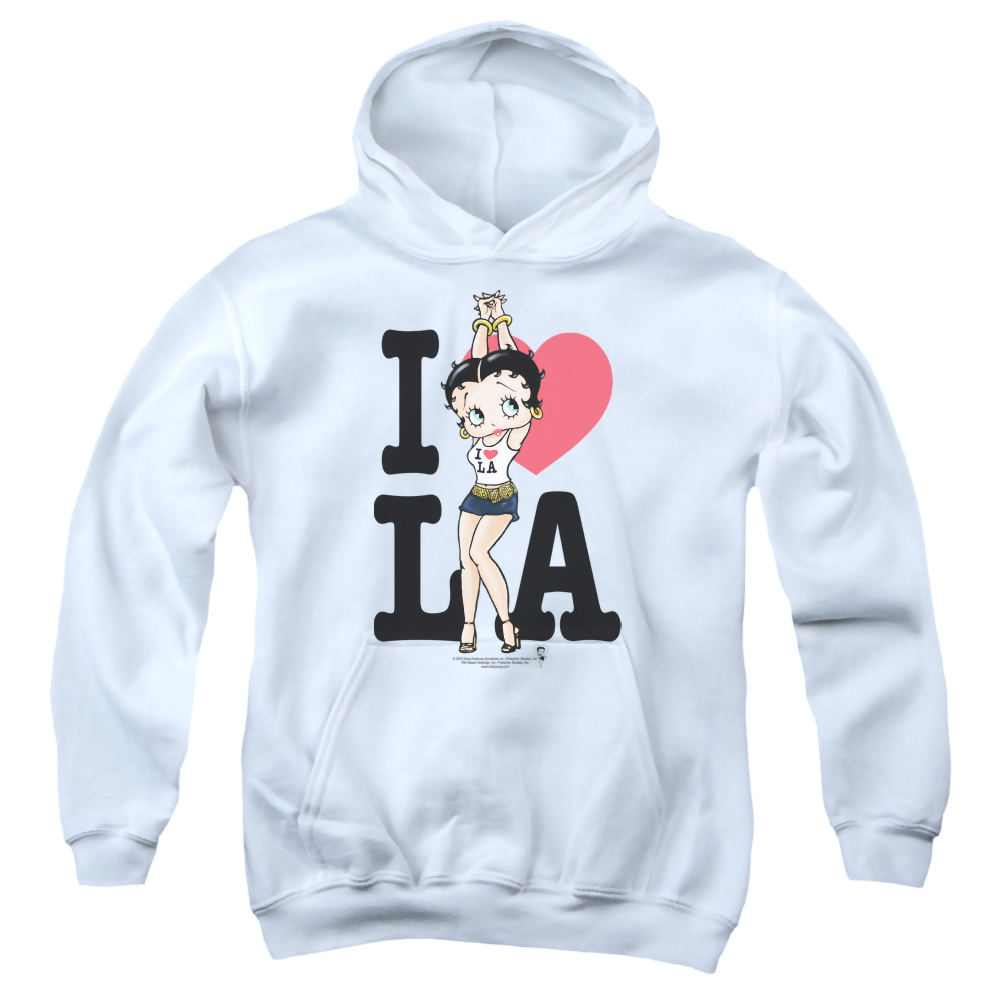 Betty Boop I Heart La - Youth Hoodie Youth Hoodie (Ages 8-12) Betty Boop