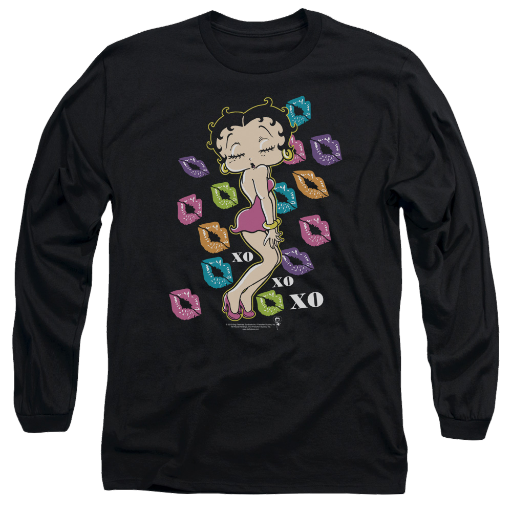 Betty Boop Tripple Xo - Men's Long Sleeve T-Shirt Men's Long Sleeve T-Shirt Betty Boop