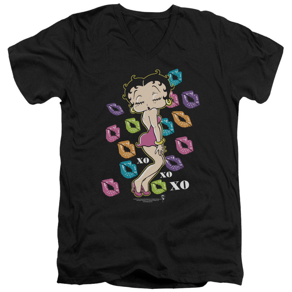 Betty Boop Tripple Xo - Men's V-Neck T-Shirt Men's V-Neck T-Shirt Betty Boop