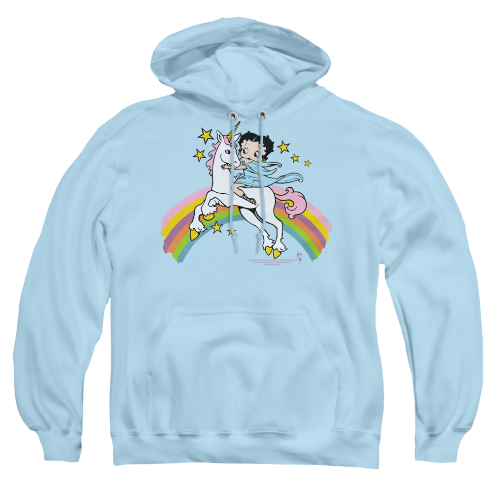 Betty Boop Unicorn & Rainbows - Pullover Hoodie Pullover Hoodie Betty Boop