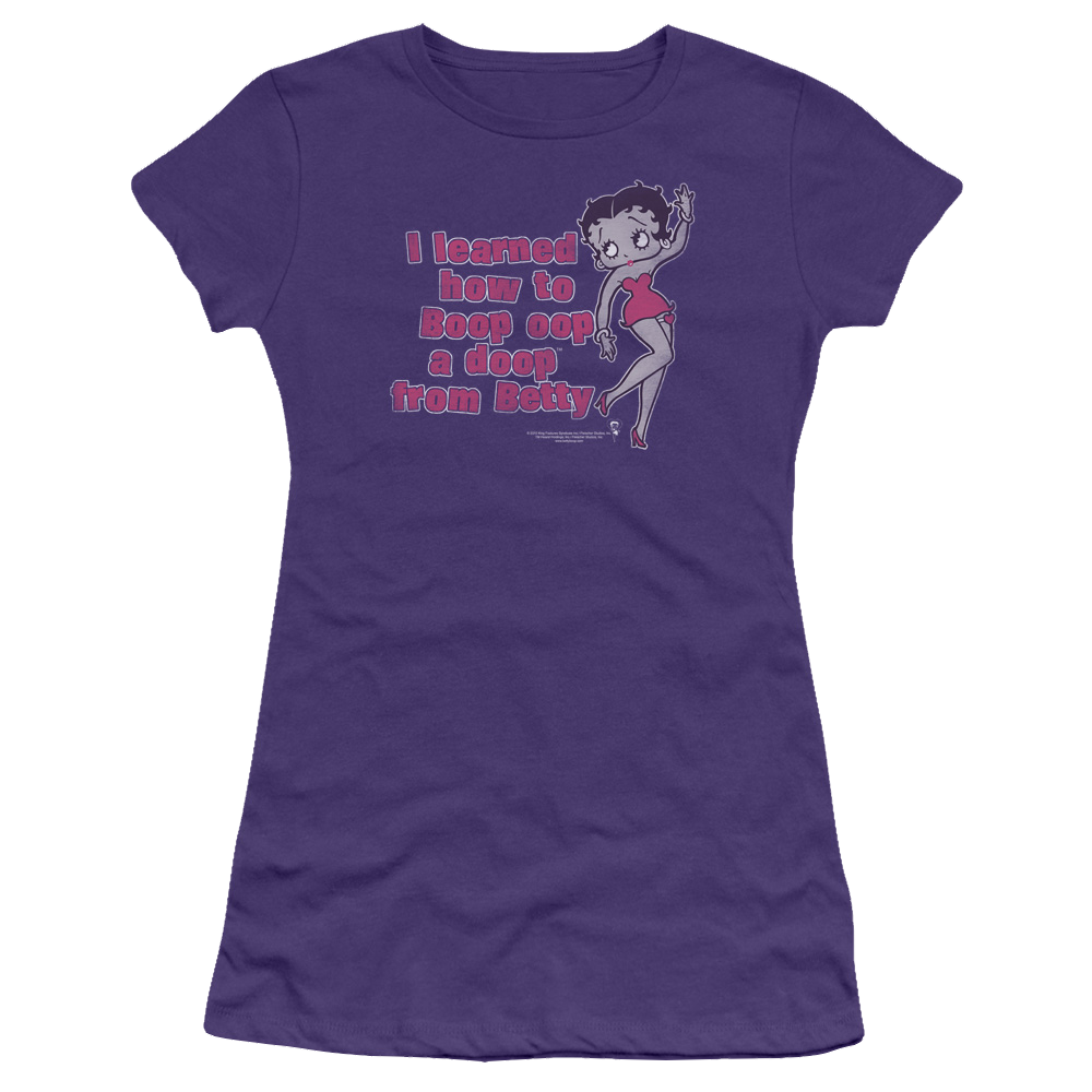 Betty Boop Learned From Betty - Juniors T-Shirt Juniors T-Shirt Betty Boop