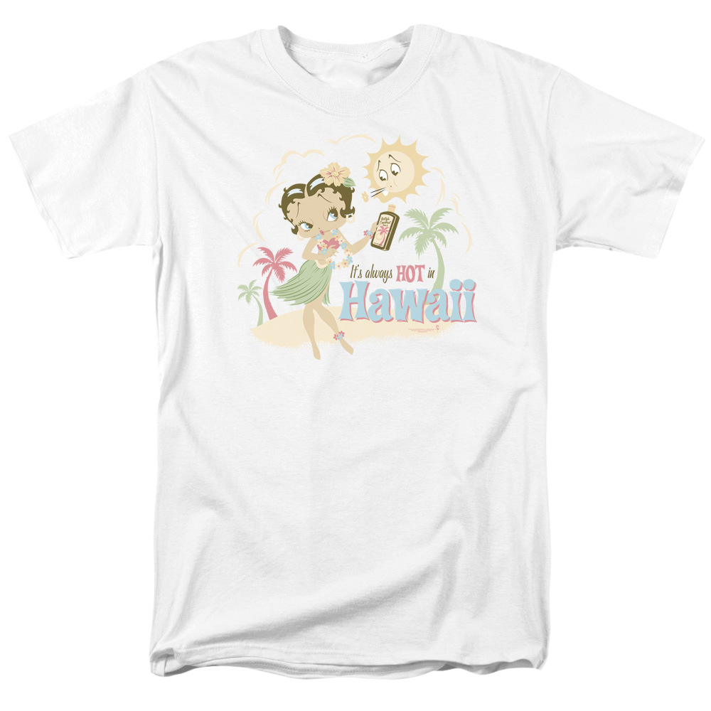 Betty Boop Hot In Hawaii - Men's Regular Fit T-Shirt Men's Regular Fit T-Shirt Betty Boop