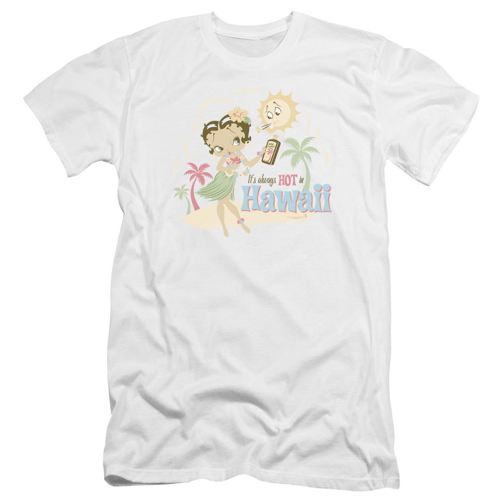 Betty Boop Hot In Hawaii - Men's Premium Slim Fit T-Shirt Men's Premium Slim Fit T-Shirt Betty Boop