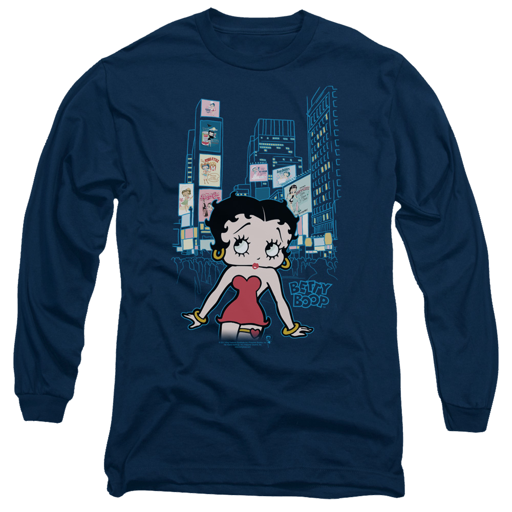 Betty Boop Square - Men's Long Sleeve T-Shirt Men's Long Sleeve T-Shirt Betty Boop