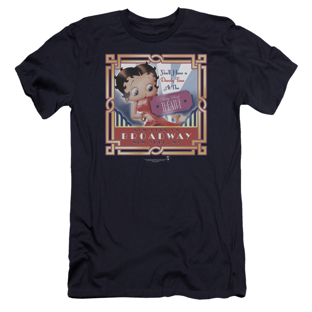 Betty Boop On Broadway - Men's Premium Slim Fit T-Shirt Men's Premium Slim Fit T-Shirt Betty Boop