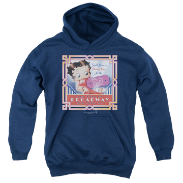 Betty Boop On Broadway - Youth Hoodie Youth Hoodie (Ages 8-12) Betty Boop