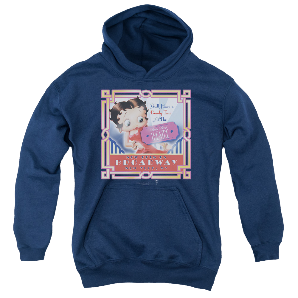 Betty Boop On Broadway - Youth Hoodie Youth Hoodie (Ages 8-12) Betty Boop