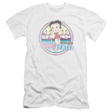 Betty Boop Miami Beach - Men's Premium Slim Fit T-Shirt Men's Premium Slim Fit T-Shirt Betty Boop