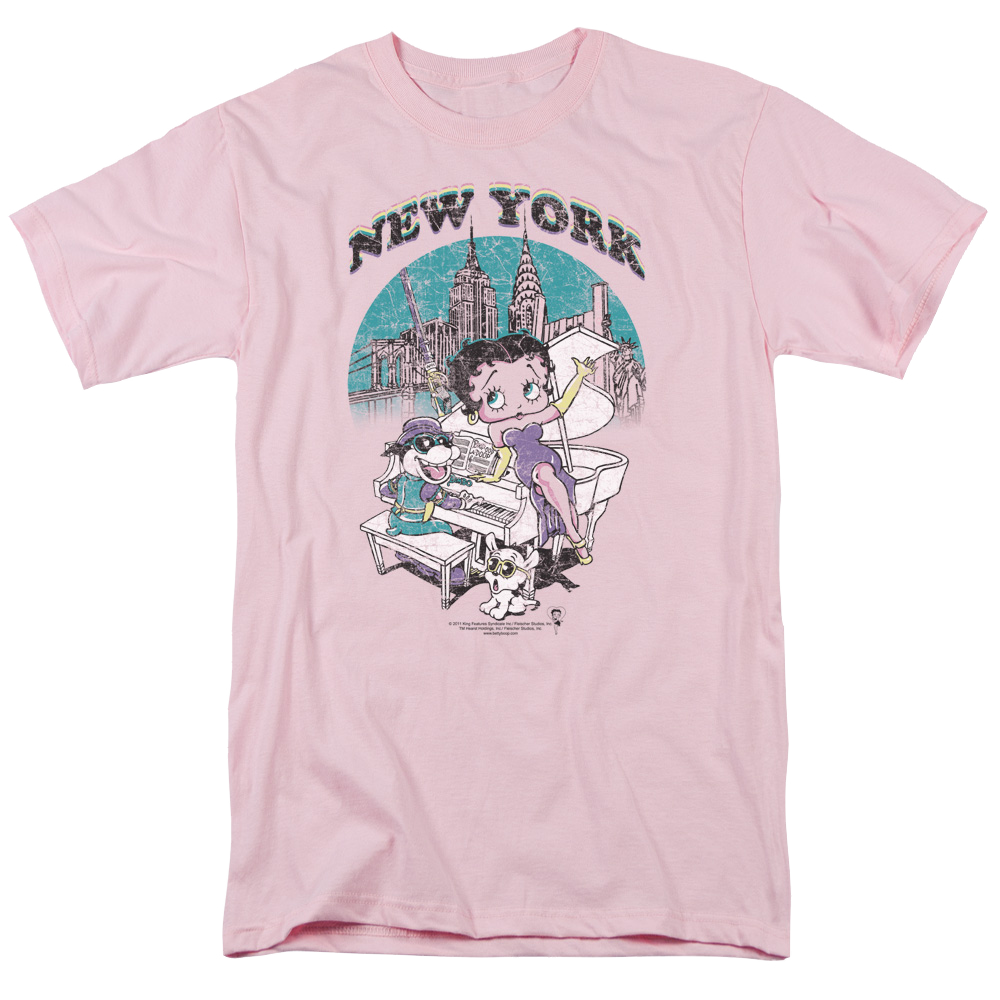 Betty Boop Singing In Ny - Men's Regular Fit T-Shirt Men's Regular Fit T-Shirt Betty Boop