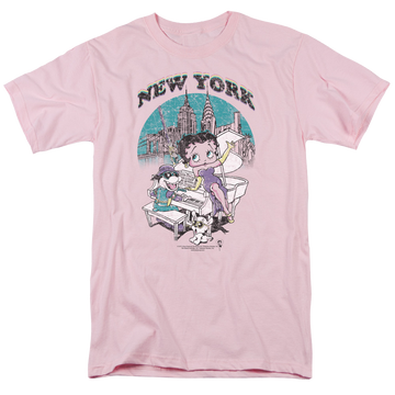 Betty Boop Singing In Ny - Men's Regular Fit T-Shirt Men's Regular Fit T-Shirt Betty Boop