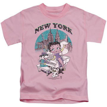 Betty Boop Singing In Ny - Kid's T-Shirt Kid's T-Shirt (Ages 4-7) Betty Boop