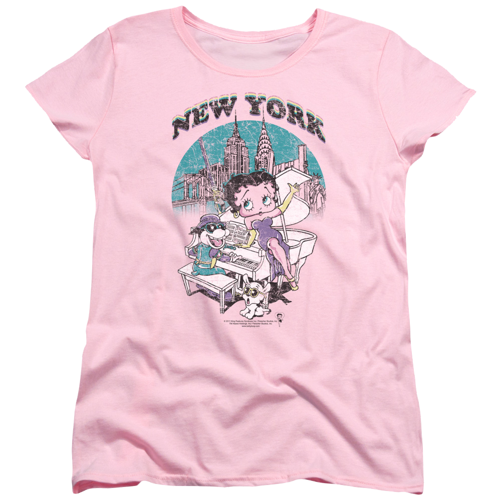 Betty Boop Singing In Ny - Women's T-Shirt Women's T-Shirt Betty Boop