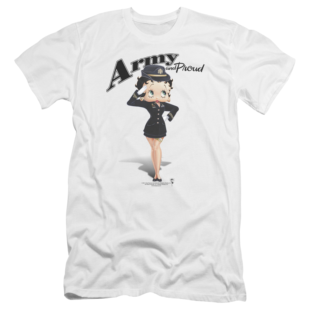 Betty Boop Army Boop - Men's Premium Slim Fit T-Shirt Men's Premium Slim Fit T-Shirt Betty Boop