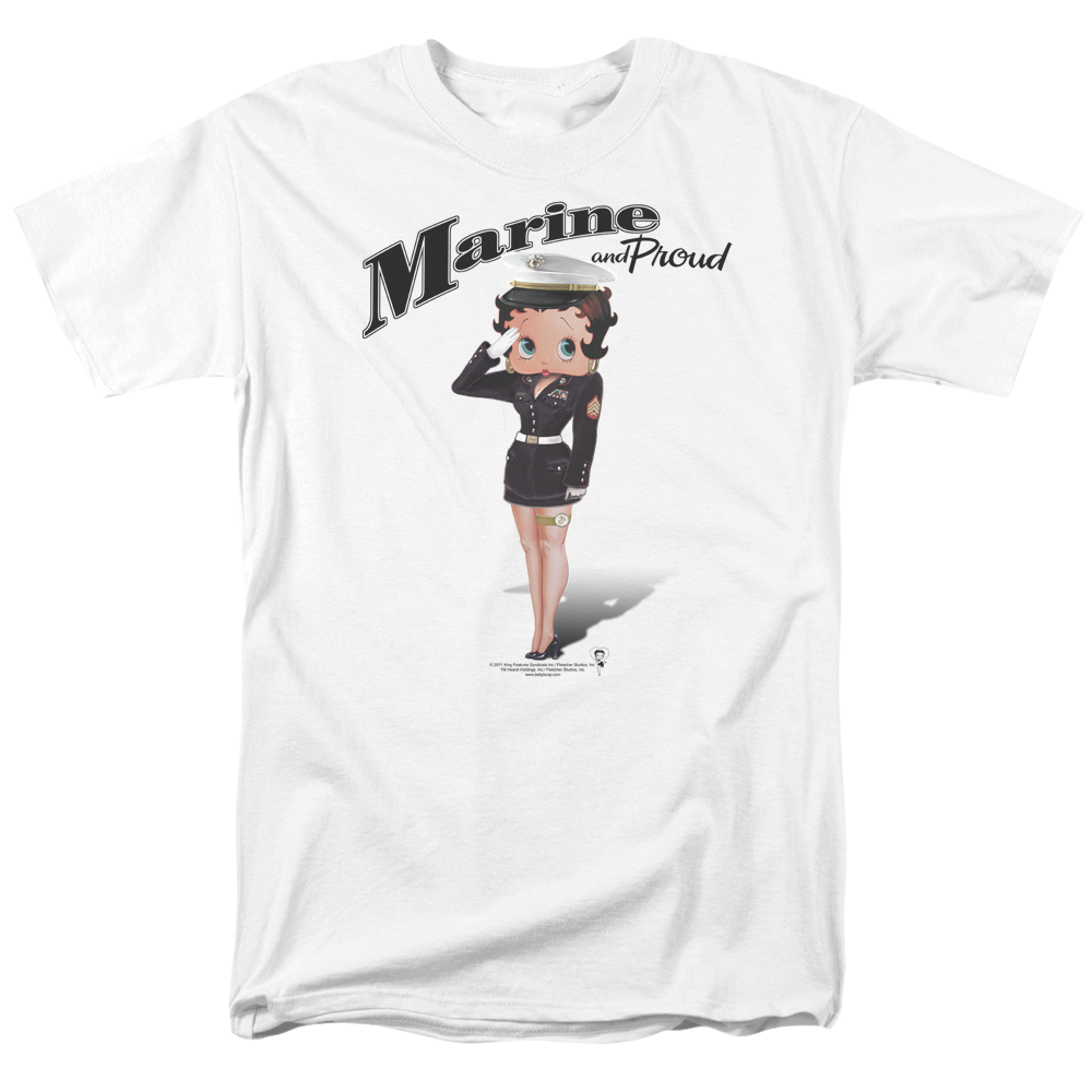 Betty Boop Marine Boop - Men's Regular Fit T-Shirt Men's Regular Fit T-Shirt Betty Boop
