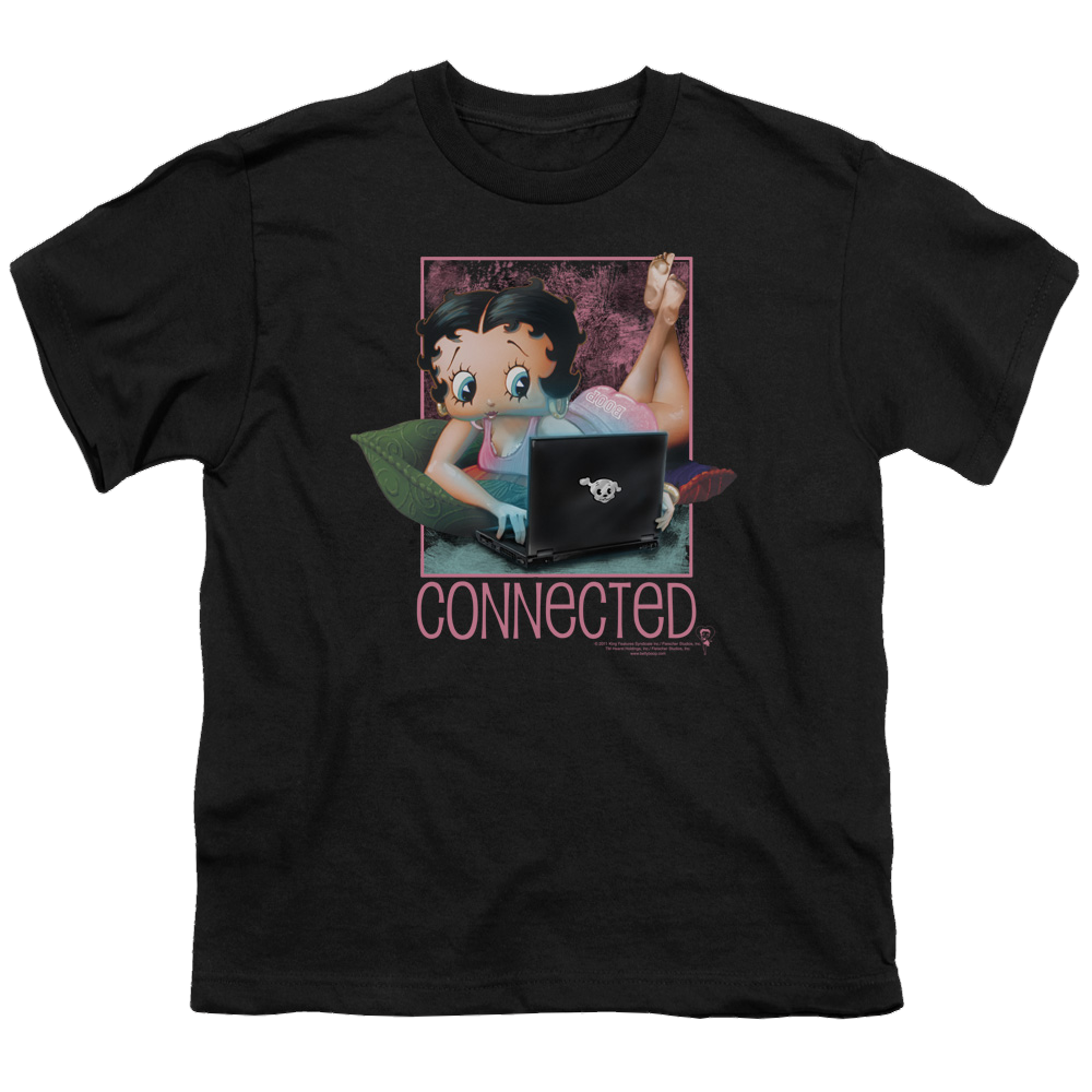 Betty Boop Connected - Youth T-Shirt Youth T-Shirt (Ages 8-12) Betty Boop