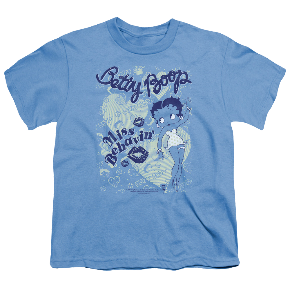 Betty Boop Miss Behavin - Youth T-Shirt Youth T-Shirt (Ages 8-12) Betty Boop