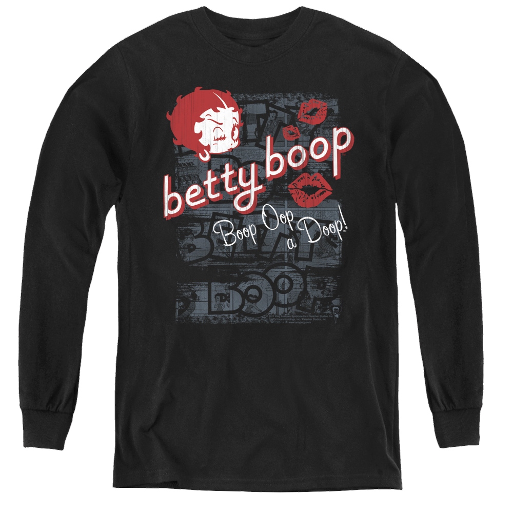Betty Boop Boop Oop - Youth Long Sleeve T-Shirt Youth Long Sleeve T-Shirt Betty Boop
